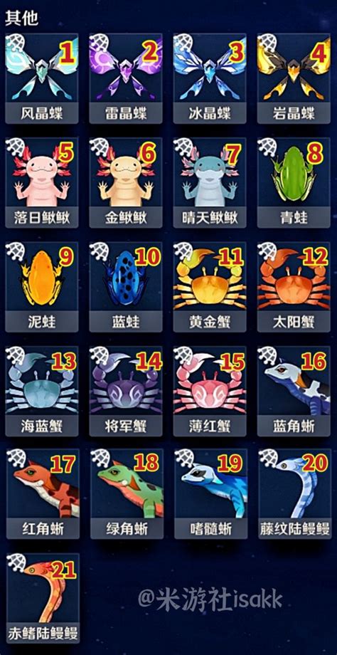 四方網|【生物志】全图鉴+「四方八方之网」可捕获生物+成。